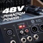 Digimore Professional Audio Mixer with 4 Channel Input | Digital Delay Effect | USB Audio Interface | +48V Phantom Power | Stereo XLR Output | ideal choice for DJs, musicians & event setups (D-254Pro) - Image 2
