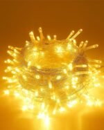 Homesake® 36 Feet Long 40 LED Power Pixel Serial String light Fairy Lights, Plug Sourced, Home & Outdoor light for christmas tree light corner Home, ornament setup festive decor (Pack of 1 Warm White) - Image 2
