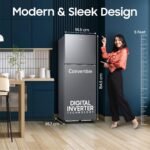 Samsung 236 L, 3 Star, Convertible, Digital Inverter Frost Free Double Door Refrigerator (RT40H28U3THL, Silver, Refined Inox, 2026 Model) - Image 2