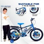 CAPENT BMX 20T Cycle for Kids Girls with Balance Wheel & Back Carrier | Rigid Fork | Frame 12.5 Inch | Ideal for 6 to 9 Years Girls Kids Bike (Blue) - Image 3