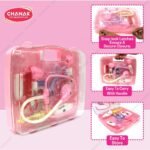 Chanak Premium Doctor Briefcase for Kids with LED Light Instruments - Pretend Play Set for Above 3 Years - 9 Piece Kit for Boys & Girls (Transparent Pink) - Image 7