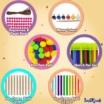 INDIKONB 22 in 1 Art and Craft Kit for Girls and Boys with Crafts Supplies Set All Craft Materials Items for Kids DIY for All Ages 8-10, Age 9-12, Age 12-16 Old - Art Kit # 2, Multicolour - Image 5