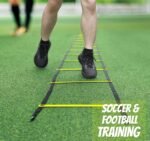Serveuttam Agility Ladder 8 Meter Speed Training Ladder with 16 Adjustable Rungs, for Soccer, Football, Sports Training - Includes Heavy Duty Carry Bag Speed Ladder (Multicolor) (Yellow, 4m 10Runs) - Image 7