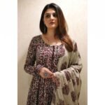 Nermosa Women Printed Anarkali Kurta and Pant Set with Dupatta | Printed Kurta Set | Women Kurta Sets | - Image 2