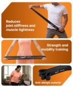 Resistance Band for Workout & Stretching, Exercise Band for Men & Women, Thera Band for Yoga, Pilates, Gym, Home Workout & Fitness Training, Latex Band for Strength, Toning & Flexibility(10-30Kg) - Image 3