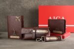 AICA Personalised Gift for Man Custom Name Wallet Accessories Combo Set for Husband Boyfriend Father (Darkbrown) | Rakhi Rakshabandhan Gift Hamper for Brother - Image 8