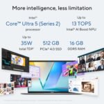 ASUS Vivobook S14, Intel Core Ultra 5 225H, Intel iGPU,16GB RAM,512GB SSD, FHD+,14",60Hz,Windows 11,M365 Basic (1Year)*,Office Home 2024,Cool Silver,1.4 Kg, S3407CA-LY060WS, Metallic Design Laptop - Image 4