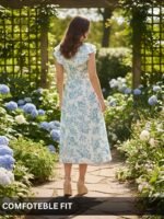Leriya Fashion Dress for Women | Western Floral Printed One Piece Dress for Women midi | Casual Sleeveless Summer Dresses for Beach & Stylish Party Outifits - Image 2