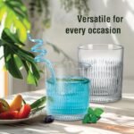 Treo by Milton Elix Juice Tumbler I Premium Glass Set of 6 for Water, Cold Drink I Perfect for Home, Restaurants and Parties. 230 ml - Image 3