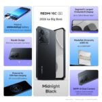 Redmi 15C 5G Prime Edition (Midnight Black, 6GB + 128GB) | Massive 6000mAh Battery | Segment's Largest 17.53cm Display Up to 120Hz | MediaTek Dimensity 6300 | 33W Fast Charging | 50MP AI Dual Camera - Image 3
