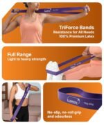 Resistance Band for Workout & Stretching, Exercise Band for Men & Women, Thera Band for Yoga, Pilates, Gym, Home Workout & Fitness Training, Latex Band for Strength, Toning & Flexibility(15-40Kg) - Image 2
