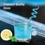 Treo by Milton Elix Juice Tumbler I Premium Glass Set of 6 for Water, Cold Drink I Perfect for Home, Restaurants and Parties. 230 ml - Image 4