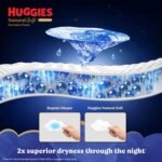 Huggies Natural Soft Overnite Diaper Pants| Premium Pant Style Baby Diapers Medium Size (M Size | 7-12 Kgs), 42 count| Keeps baby dry all night with cloud softness all over - Image 4