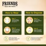 Friends Classic Adult Diaper M Size Pants | 30 Count (Medium) | Waist 25 – 48 inch | Aloe Vera | Unisex | Leakproof | Quick & Even Absorption | Long Protection hours | Brief-Like Fit | Odour Lock | Elastic Waist & Anti-Bacterial Absorbent Core - Image 7
