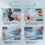 Military-Grade Tempered Glass Screen Protector Compatible for iphone 15/iphone 16 with Edge to Edge Coverage and Easy Self Installation kit - Image 7