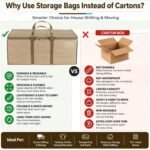 Storite Jumbo Super-Size 81 L Canvas Moisture Proof Heavy Duty Storage Bag - Image 3