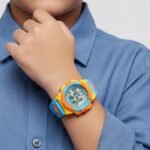 SKMEI Kids Sports Multi Function Digital Watch, Multicolor Dial Sky ABS Case Kid's Watch, PU Rubber Strap Band, Waterproof LED Light Children Wristwatches for Boys Girls - 1451 - Image 6