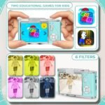Cason 48MP Digital Camera for Kids & Adults -Real Photo & Video Mini Camera for Photography 2.4” Rotating Screen, Built in Games Kids Cameras for 5-15 Years Girls & Boys with 8 GB Sd Card (Blue) - Image 3
