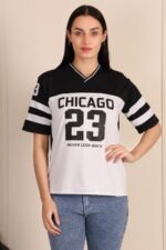 BLACKSTEP Women Oversized Cotton Jersey Tshirt | Loose Fit Streetwear Casual Top | Drop Shoulder Longline T Shirt for Girls College Wear Travel Gym Daily Outfit - Image 3