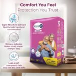 KareIn Comfort Adult Diaper Tape M Size, Medium, Waist (76-114 cm 30'-45'), 10 Unit, Long Protection Hour, Unisex, Quick & Even Absorption, Anti-Bacterial, Leakproof, Odour Control, Wetness Indicator - Image 4