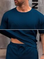 Vogaan Men's T-Shirt and Shorts Set | Top & Shorts Night Suits Set | Night Wear for Men - Image 5