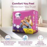 Karein Comfort Adult Diaper Pant XL Size, Extra Large, Waist (100-150 cm 40"-59"), 10 Unit, Long Protection Hour, Unisex, Quick & Even Absorption, Leakproof, Odour Control, Wetness Indicator - Image 4