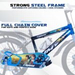 CAPENT BMX 20T Cycle for Kids Girls with Balance Wheel & Back Carrier | Rigid Fork | Frame 12.5 Inch | Ideal for 6 to 9 Years Girls Kids Bike (Blue) - Image 6