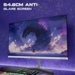 Zebronics Full HD LED Monitor, 21.5 Anti-Glare Screen, 100Hz Refresh Rate, Ultra Slim, Bezel-Less Display, 250nits Brightness, HDMI & VGA, Wall Mountable (A122) - Image 3