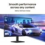 Samsung 24"(60.5 cm) Flat IPS Monitor|IPS Panel|FHD 1920 x 1080|100 Hz|New Super Slim Design|Ports-HDMI,VGA|Tilt Stand Feature -2˚ to 21˚|Game Mode|Eye Saver Mode|Wall Mountable|LS24D300GAWXXL|Black - Image 2