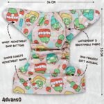 Advanso Leakage Proof cloth diaper for babies 0 to 3 years High Absorbent 1 Reusable diaper cover 1 Insert pad combo Pack 5-18Kg Adjustable free size Washable Pocket cloth diapers for babies P25 - Image 7