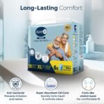 Karein Premium Adult Diaper Pant XL Size, Extra Large, Waist (100-150 cm 40"-59"), 10 Unit, Long Protection Hour, Unisex, Quick & Even Absorption, Leakproof, Odour Control, Wetness Indicator - Image 4