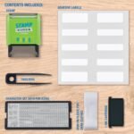 Trodat Stamp 'N Stick | Name Tags Set for Clothing & Affinements - English - Design Your Own Stamp with Dermatologically Tested Ink, Dishwasher & Washing Machine Safe - Image 2