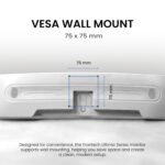 FRONTECH (54.61cm, LED, FHD 1920x1080,100Hz, White, 3500R Curved, Bezel Less Design, HDMI & VGA Ports Monitor (MON-0079C) - Image 7