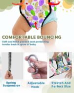 Vparents 2 in 1 Toddler Jumper Cum Baby Walking Harness Function, Fun Activity for 6-12 Months Infant (Blue) - Image 3