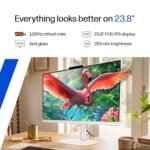 HP OmniStudio All-in-One, Intel Core 3 (i3 14th gen), (8GB DDR5, 512GB SSD) FHD, IPS, Anti-Glare, 23.8''(60.5cm), Win 11, Office 24, Cotton White, 4.98kg, Dual 3 W Speakers, FHD IR Camera, 24-cu0561in - Image 4