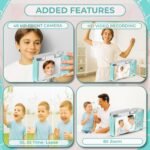Cason 48MP Digital Camera for Kids & Adults -Real Photo & Video Mini Camera for Photography 2.4” Rotating Screen, Built in Games Kids Cameras for 5-15 Years Girls & Boys with 8 GB Sd Card (Blue) - Image 2