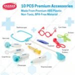 Chanak Premium Doctor Set Suitcase for Kids, Doctor Set with LED Light Instruments, Pretend Play Set for Kids Above 3 Years, 10 Piece Doctor Kit for Boys & Girls, BIS Approved. (Blue Suitcase) - Image 2