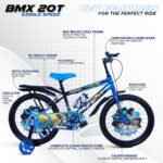 CAPENT BMX 20T Cycle for Kids Girls with Balance Wheel & Back Carrier | Rigid Fork | Frame 12.5 Inch | Ideal for 6 to 9 Years Girls Kids Bike (Blue) - Image 5
