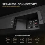 GOVO GoSurround 1008 Pro, 5.2 Channel, 680W Soundbar with True Dolby Audio®, 6.5” Dual Subwoofer, Wired Rear Satellites, HDMI/Optical/AUX/USB/Bluetooth, 3 EQ Modes, LED Display – Platinum Black - Image 6