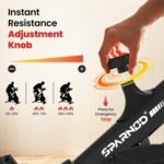 SPARNOD FITNESS SSB-08 Spin Bike Exercise Cycle for Home Gym with 8kg Flywheel, LED Display, Adjustable Resistance, Silent Belt Drive, 4-way Adjustable Cushioned Seat and 2-way Handlebar, Max User Weight 120 Kg - Image 4