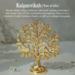 BEHOMA 100% Pure Brass (6 inch) Kalpvriksh Tree with Birds | Good Luck Gift - Image 4