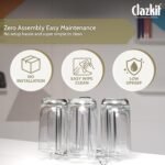 Clazkit Stainless Steel Glass Holder for 6 Glasses, Glass Stand Steel for Dining Table/Kitchen, Tumbler Holder, Pull-Out Countertop Shelves Heavy Duty - SILVER - Image 2