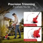 Electric Wireless Rechargeable Edge Cutter 48V - 25cm Cutting Width | 2-in-1 Mower & Trimmer | Adjustable Height | 3 Blade Types | Lightweight & Portable | Lawns & Gardens - Image 4