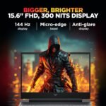 HP Smartchoice Victus, 14th Gen Intel Core i5-14450HX, 6GB RTX 3050, 24GB DDR5(Upgradeable) 512GB SSD, 144Hz, 300 nits, 15.6''/39.6cm, Win11, Office 24, Mica Silver, 2.3kg, fa2303/15tx, Gaming Laptop - Image 4