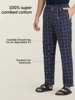 XYXX Men's Checkmate Combed Cotton Regular Fit Pyjama - Image 5
