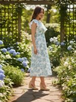 Leriya Fashion Dress for Women | Western Floral Printed One Piece Dress for Women midi | Casual Sleeveless Summer Dresses for Beach & Stylish Party Outifits - Image 3