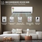 LG 1.5 Ton 3 Star, Smart Inverter Split AC (100% Copper Condenser, AI Convertible 6-in-1, Faster Cooling & Energy Saving, Diet Mode+, HD Filter with Anti-Virus Protection,Him Clean, AS-Q18JNXE,White) - Image 3