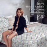 haus & kinder King Size Bedsheet with 2 Pillow Covers, 186 TC Cotton Bedsheet for Double Bed King Size 108X108 Inches Flat Bed Sheet | Classic Trellis, White - Image 7