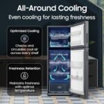 Samsung 236 L, 3 Star, Convertible, Digital Inverter Frost Free Double Door Refrigerator (RT40H28U3THL, Silver, Refined Inox, 2026 Model) - Image 7