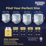 Friends Overnight Adult Diaper L Size Pants | 30 Count (Large) | Waist 30-56 inch | 16 Hrs Protection | Leakproof | Quick & Even Absorption | Unisex | Anti-Rash | Odour Lock | Superior Softness | Elastic Waist & Anti-Bacterial Absorbent Core - Image 5